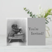 Puppies Bath Birthday Kaart (Staand voorkant)