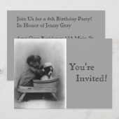 Puppies Bath Birthday Kaart (Voorkant / Achterkant)