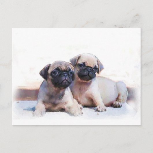 Puppies Briefkaart (Voorkant)