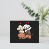 Puppies Briefkaart (Staand voorkant)