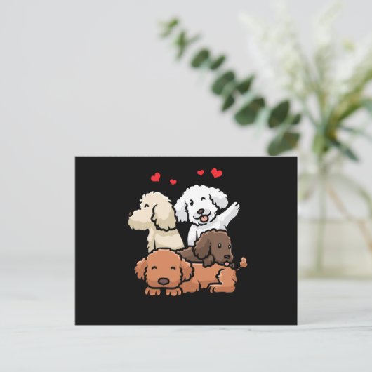 Puppies Briefkaart (Staand voorkant)