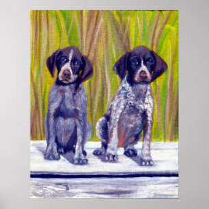 Puppies Dog Portrait Poster