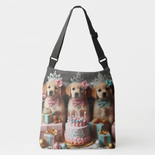 Puppies Dogs Bling Ribbons Crowns Crossbody Tas
