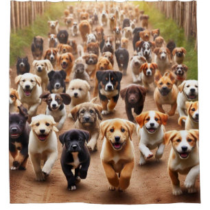Puppies Douchegordijn