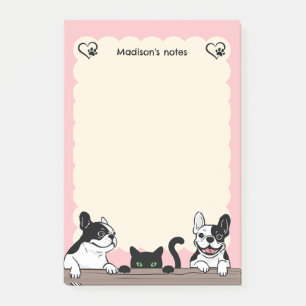 Puppies en Black Cat Post-it® Notes