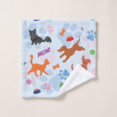 Puppies en Kittens Bad Handdoek (Wasdoekje)