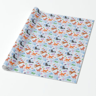 Puppies en kittens cadeaupapier