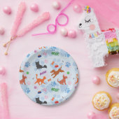 Puppies en Kittens Papieren Bordje (Feest)