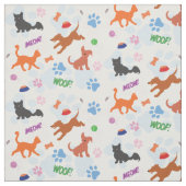 Puppies en Kittens Stof (Swatch)