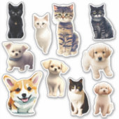 Puppies en Stickers van Kitten Scrapbook (Voorkant)