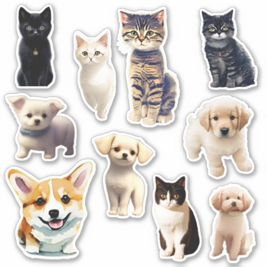 Puppies en Stickers van Kitten Scrapbook (Voorkant)