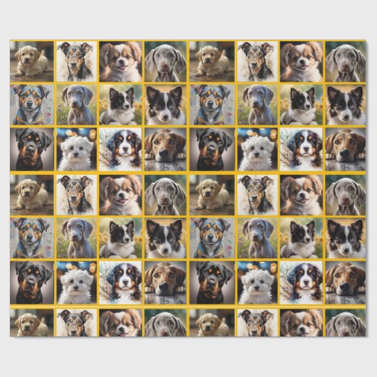 Puppies Everywhere Cadeaupapier (Vlak)