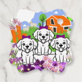 Puppies fancy bedankjes labels (Achterkant)