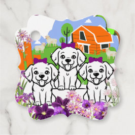 Puppies fancy bedankjes labels