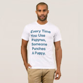 Puppies fijnmaken t-shirt (Voorkant volledig)