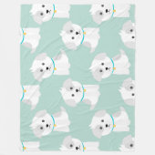 Puppies Fleece Deken (Voorkant)