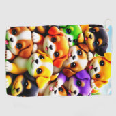 Puppies Golfhanddoek (Horizontaal)
