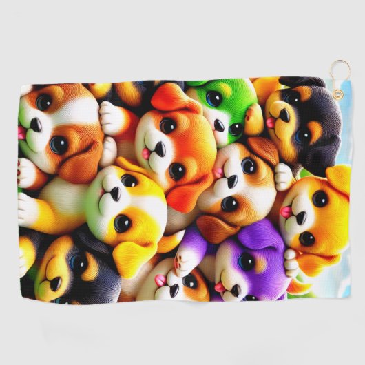 Puppies Golfhanddoek (Horizontaal)