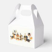 Puppies honden verjaardag bedankdoosjes (Achterkant)