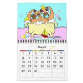 Puppies in de Bathtub-agenda Kalender (Mar 2026)