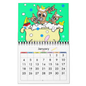 Puppies in de Bathtub-agenda Kalender (Jan 2026)
