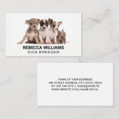 Puppies in een groep visitekaartje (Voorkant / Achterkant)