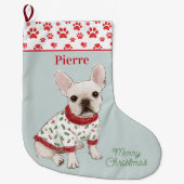 Puppies in Pajamas Dog Grote Kerstsok (Voorkant)