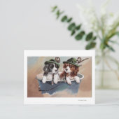 Puppies in Petten met pijpleidingen Briefkaart (Staand voorkant)