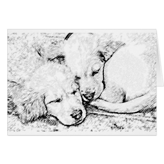 Puppies kaart (Voorkant Horizontaal)