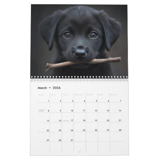 Puppies Kalender (Mar 2026)