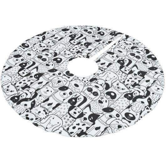 Puppies Kerstboom Rok (Gekanteld)