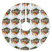 Puppies Kerstmis met de Pinscher Kerstboom Rok (Voorkant)