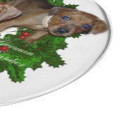 Puppies Kerstmis met de Pinscher Snijplank (Hoek)