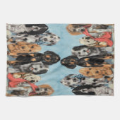 Puppies keukenhanddoek (Horizontaal)