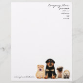 Puppies Letterhead Custom Briefhoofd (Voorkant)