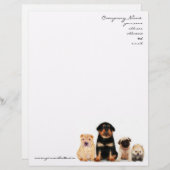 Puppies Letterhead Custom Briefhoofd (Voorkant / Achterkant)