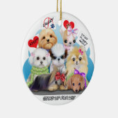 Puppies Manisfescentie Keramisch Ornament (Rechts)