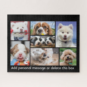 Puppies met aangepast bericht verzenden legpuzzel