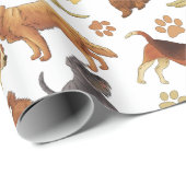 Puppies met botten en poten cadeaupapier (Rol Hoek)