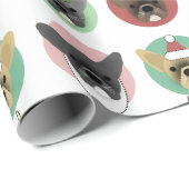 Puppies met kerstbulgdog cadeaupapier (Rol Hoek)