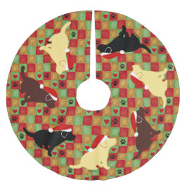 Puppies met kerstquilt Labrador Kerstboom Rok