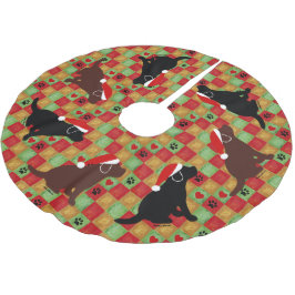 Puppies met kerstquilt Labrador Kerstboom Rok