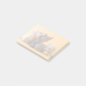 Puppies met Russische blauwe kittens en dachshund Post-it® Notes (Schuin)