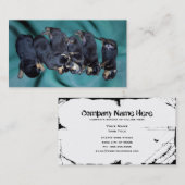 puppies met slaapkop rottweiler visitekaartje (Voorkant / Achterkant)