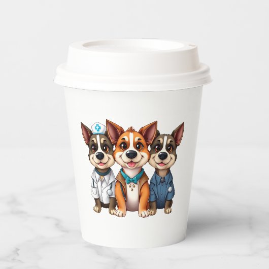 Puppies papieren bekers (Voorkant)