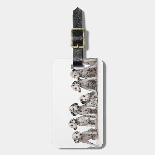 puppies puppies honden honden met een schattige da bagagelabel (Voorkant verticaal)