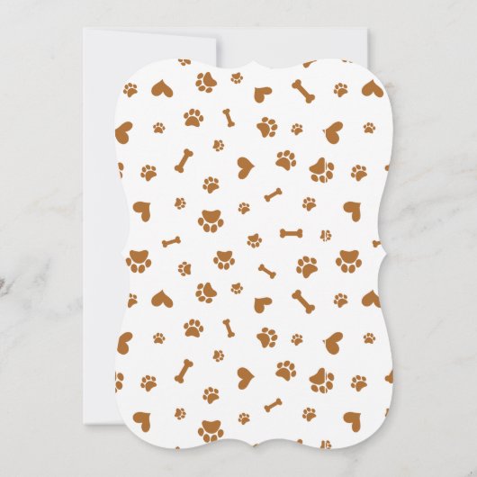 Puppies puppy party sjabloon kaart (Achterkant)