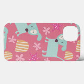 Puppies, sterren en bloemen Case-Mate iPhone case (Achterkant (horizontaal))