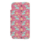 Puppies, sterren en bloemen incipio iPhone portemonnee hoesje (Voorkant Agenda)