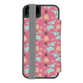Puppies, sterren en bloemen incipio iPhone portemonnee hoesje (Agenda Achterkant)